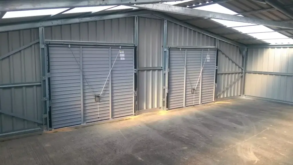 Inside Steel Building